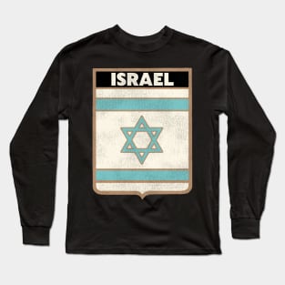 Israel Vintage Crest Travel Souvenir Long Sleeve T-Shirt